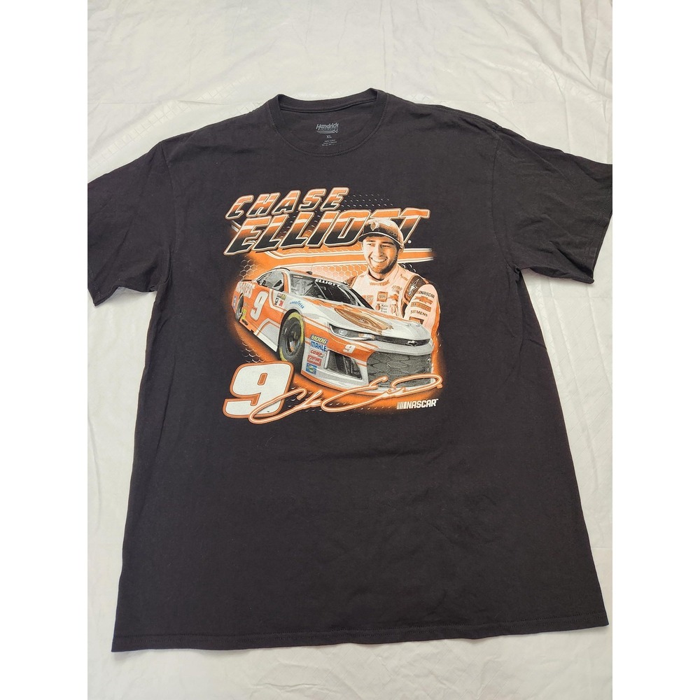 Hendrick‎ Motorsports Shirt Mens XL Black NASCAR Chase Elliott Hooters 9 Tee